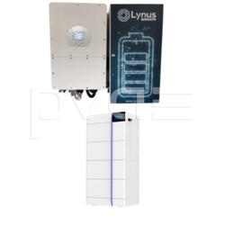 Lynus All-In-One LFP Batteriespeicher 6 kW Hybrid Inverter Unterverteilung und Battery Tower 7.8 kWp